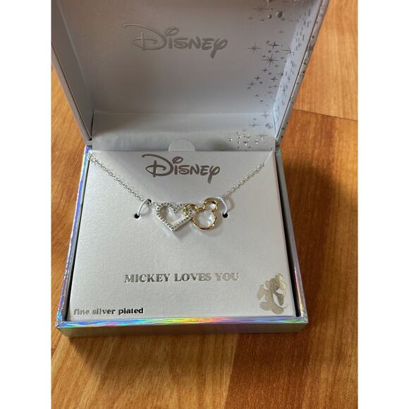 Disney Mickey Loves‎ You Necklace - Picture 1 of 5